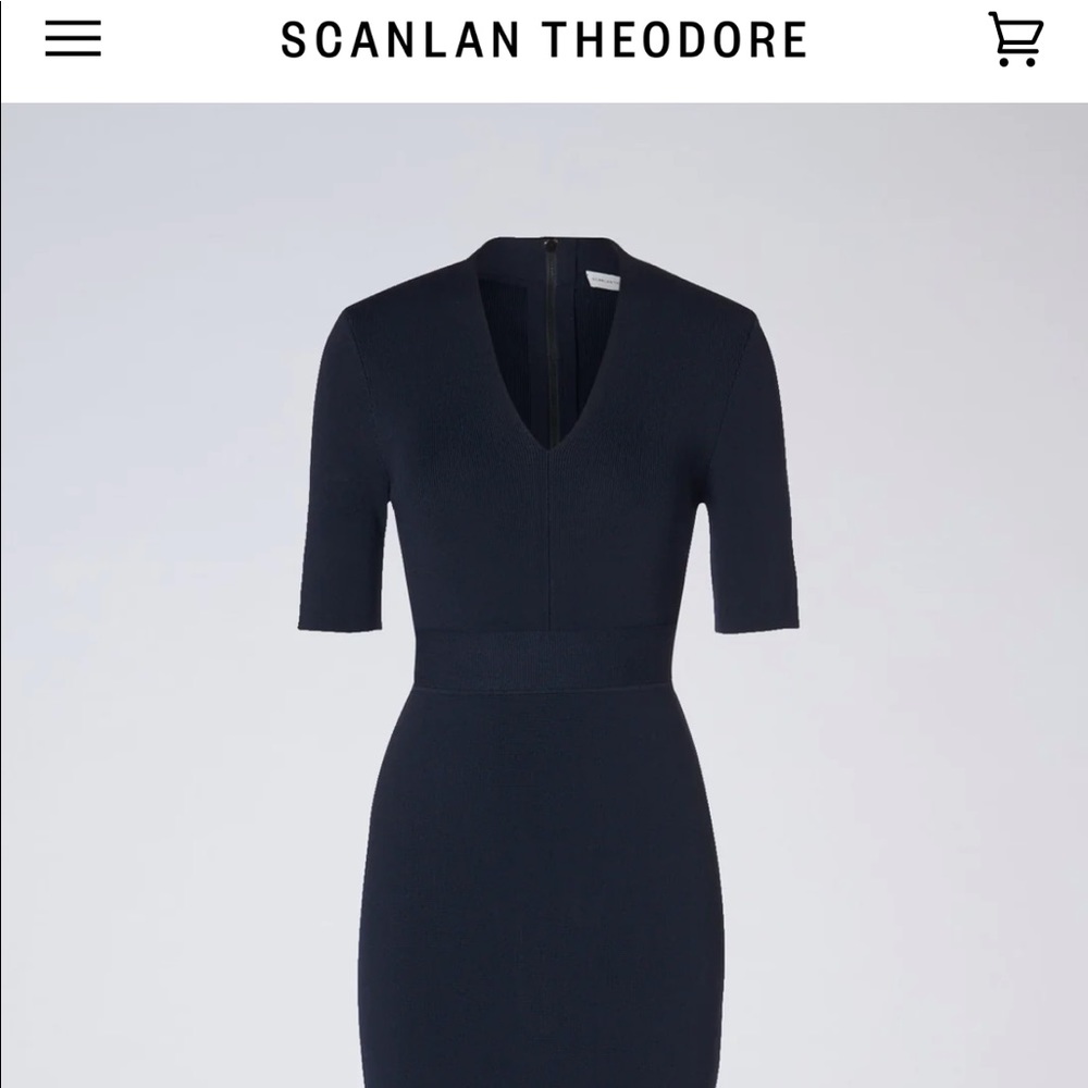 Scanlan Theodore Crepe Knit Dress